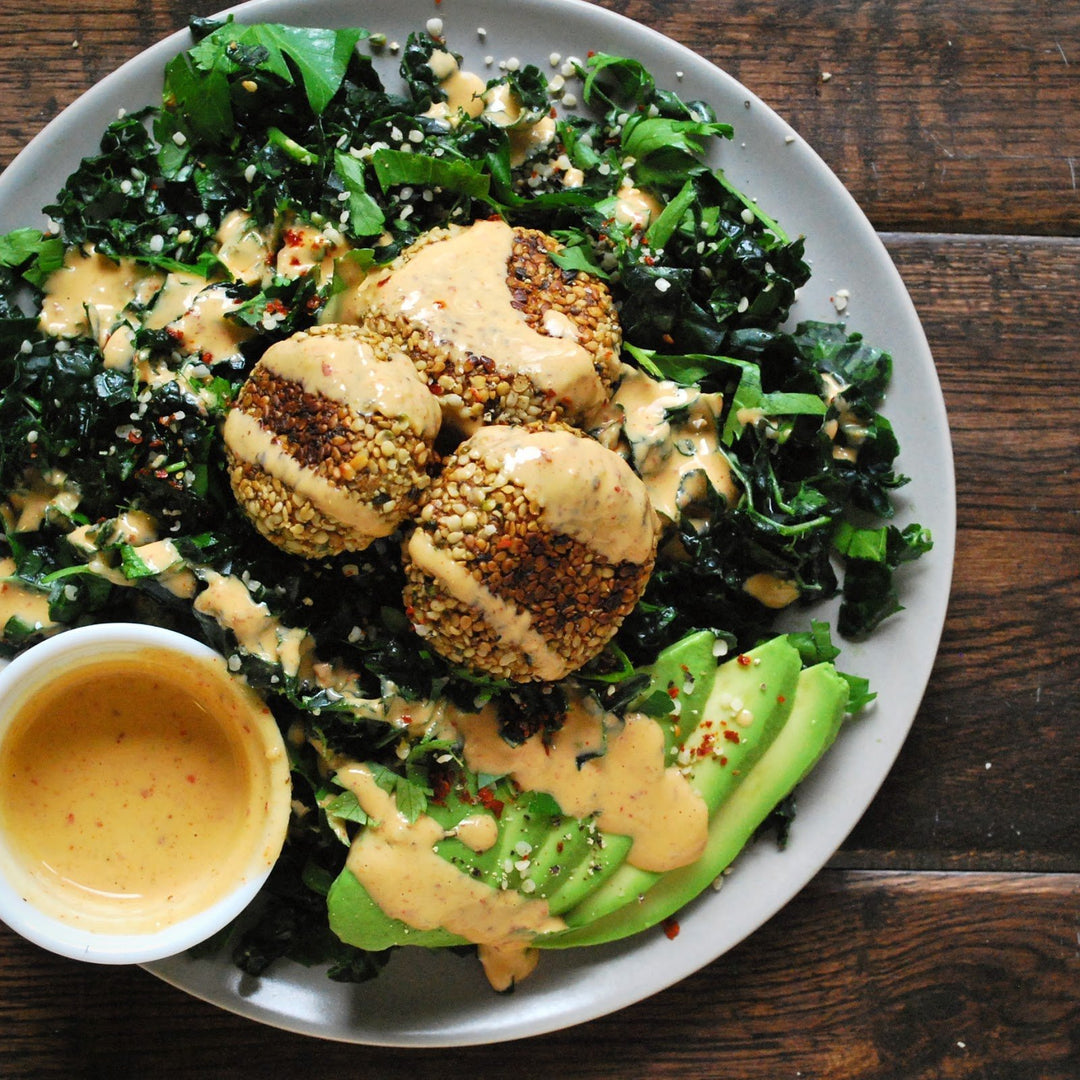 Vegan Kale Falafel