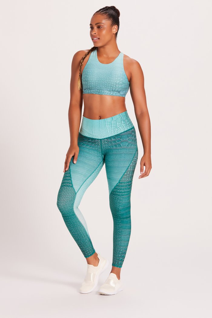 Niyama Sol Leggings Croc High Waisted Slice Legging - High Tide