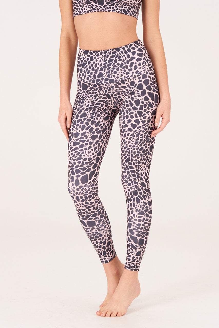 Onzie Leggings High Rise Midi Legging - Rose Giraffe